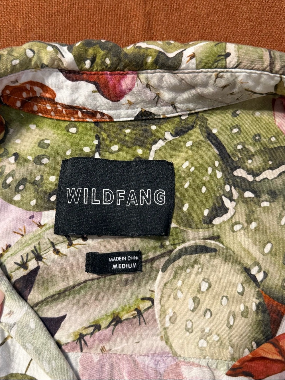 Wildfang Empower Short Sleeve Shirt in Cactus Floral - Picture 12 of 16